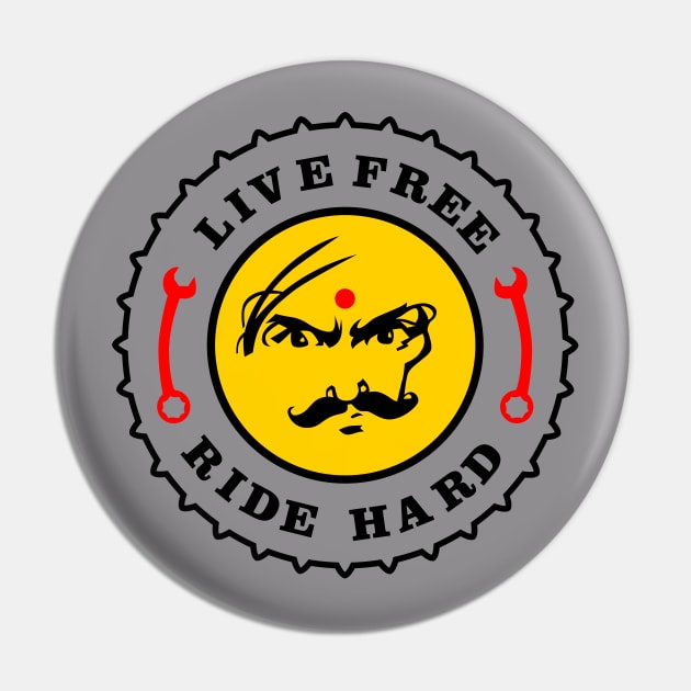 Live Free - Ride Hard Pin by Senthilkumar Velusamy