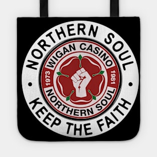 Northern Soul Badges, Wigan '81 Keep The Faith Tote