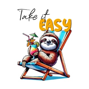 Take it easy, cute sloth gift T-Shirt