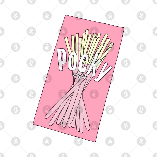 Kawaii Strawberry Pocky by PeachPantone