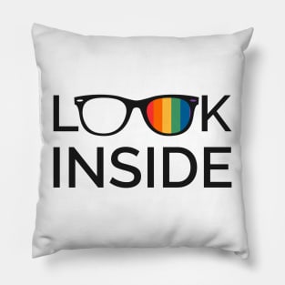 Rainbow Gay Glasses Pillow