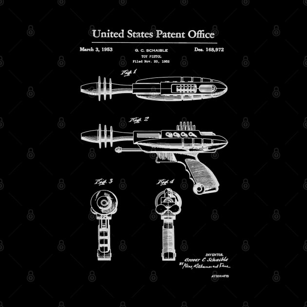 Laser Gun Toy Patent White by Luve