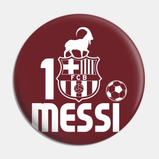 Messi GOAT Pin