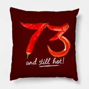 73rd Birthday Gifts - 73 Years and still Hot Pillow