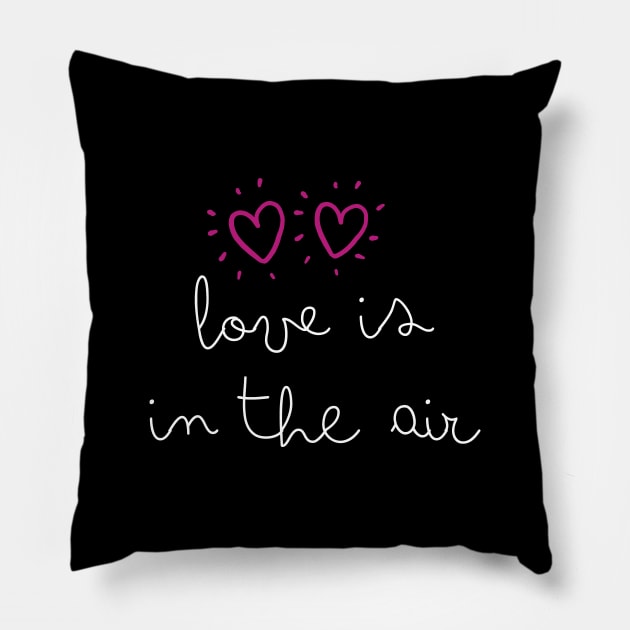 Love is in the air - 80s music song collector Pillow by BACK TO THE 90´S