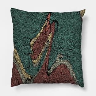 Nirmana Center Galaxy Line Art Color Pillow