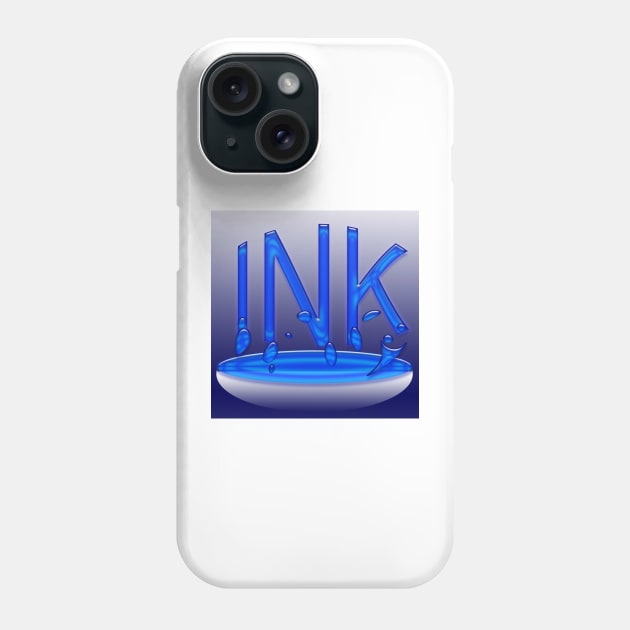 Splashing Ink Phone Case by ikshvaku