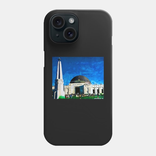 Griffith Observatory Phone Case by gjspring