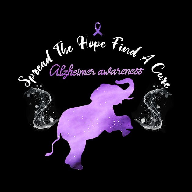 Alzheimer Awareness Spread The Hope Find A Cure Gift by thuylinh8