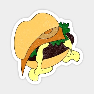 Cheeseburger Vector Drawing Magnet