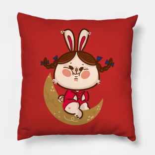 Rabbit Moon Pillow