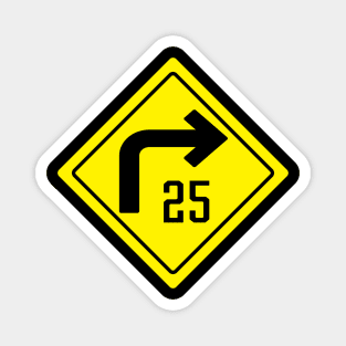 25 MPH Right Curve Magnet