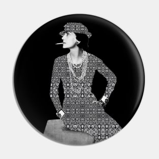 Chanel Vintage Coco Chanel Silhouette Button Necklace