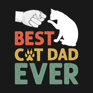 best cat dad ever vintage T-Shirt