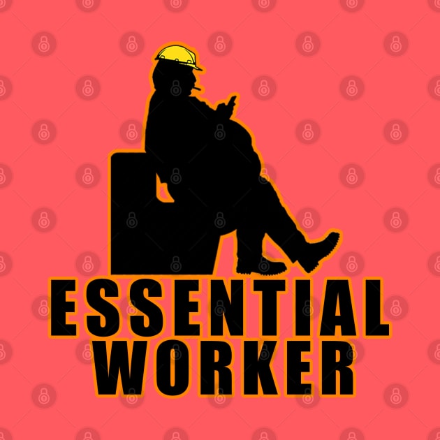 Essential Worker by  The best hard hat stickers 