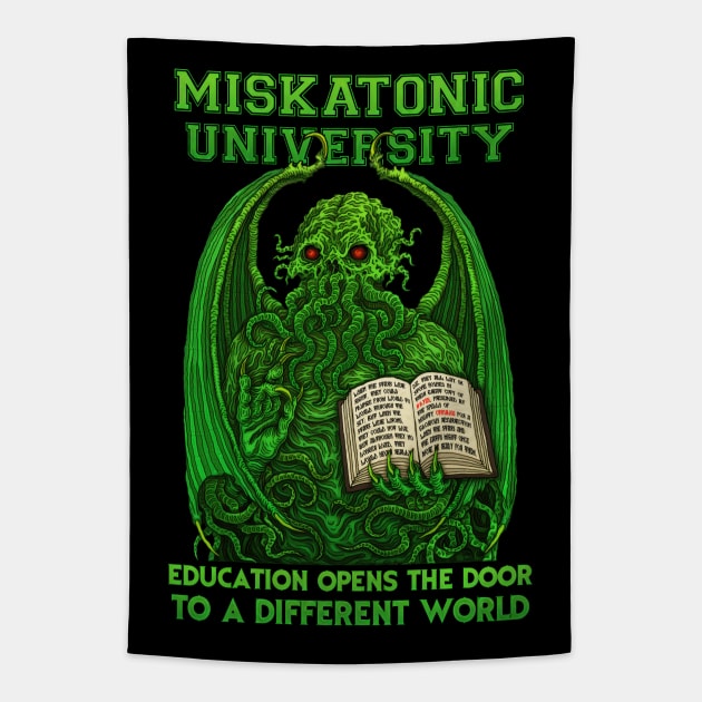 Miskatonic Cthulhu - Azhmodai 2020 Tapestry by azhmodai