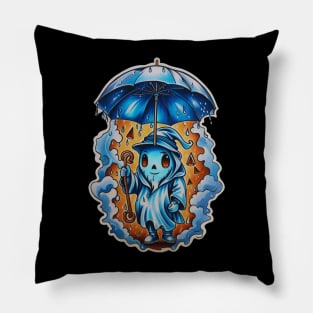 Ghost In The Rain Pillow