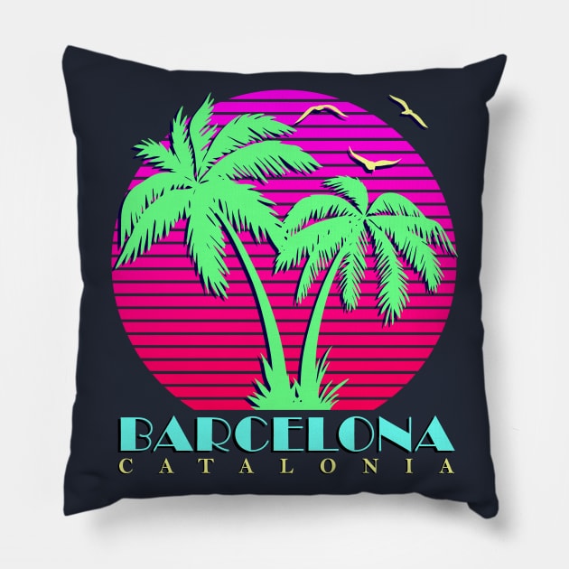 Barcelona Pillow by Nerd_art