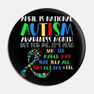 April Is National Autism Awareness Pin