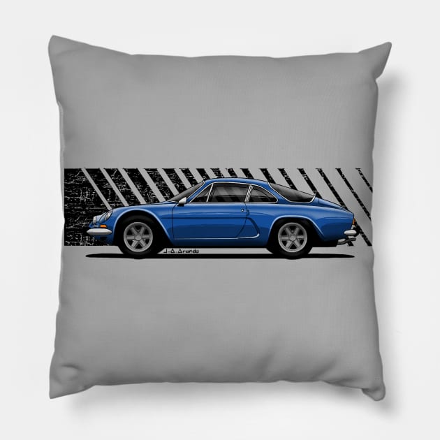 The beautiful french sports car rally winner Pillow by jaagdesign