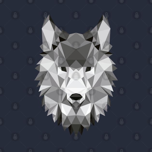 Low Poly Origami Wolf by Origami Studio