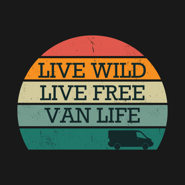 Live Free - Retro Van Life by TriHarder12