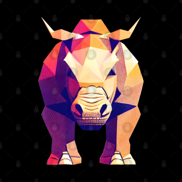 Low Poly Rhino by Spazashop Designs