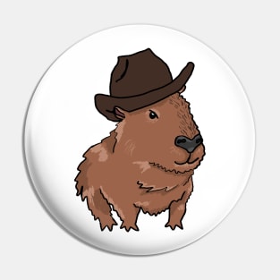 OK I PULL UP TO THE RODEO Capybara Pin