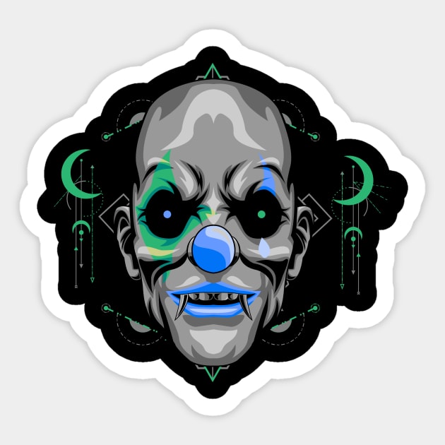 Clown Face - Clown Face - Sticker