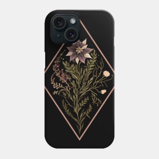 Gothic Diamond Flower Phone Case