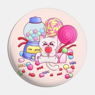 Sweet Tooth Cat Pin