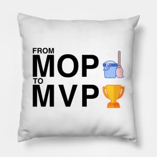 The Office From MOP to MVP Black Pillow