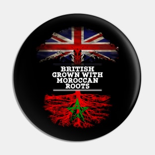 British Grown With Moroccan Roots - Gift for Moroccan With Roots From Morocco Pin