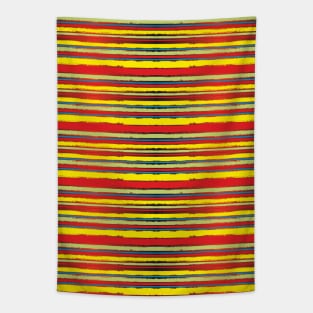 Rainbow lines Tapestry