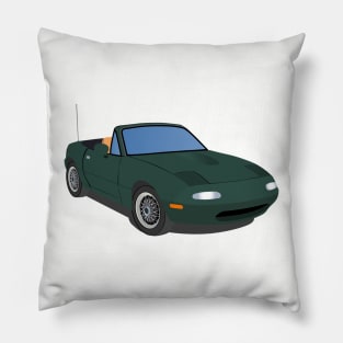 Green Miata Pillow