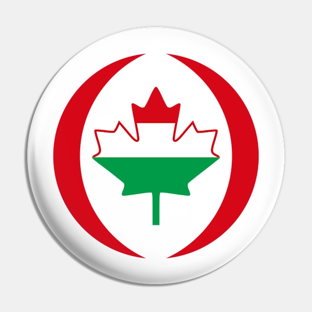 Hungarian Canadian Multinational Patriot Flag Series Pin by Village Values