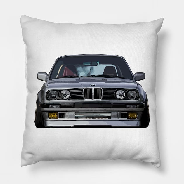 E30 Illustration Pillow by KAM Std