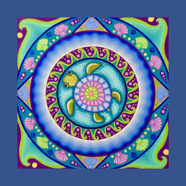 Little Turtle Mandala by SoozieWray