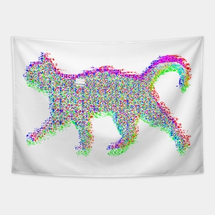 Glitch cat Tapestry