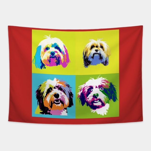 Havanese Pop Art - Dog Lover Gifts Tapestry by PawPopArt