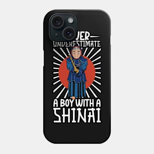 Never underestimate a boy with shinai - Kendo Phone Case