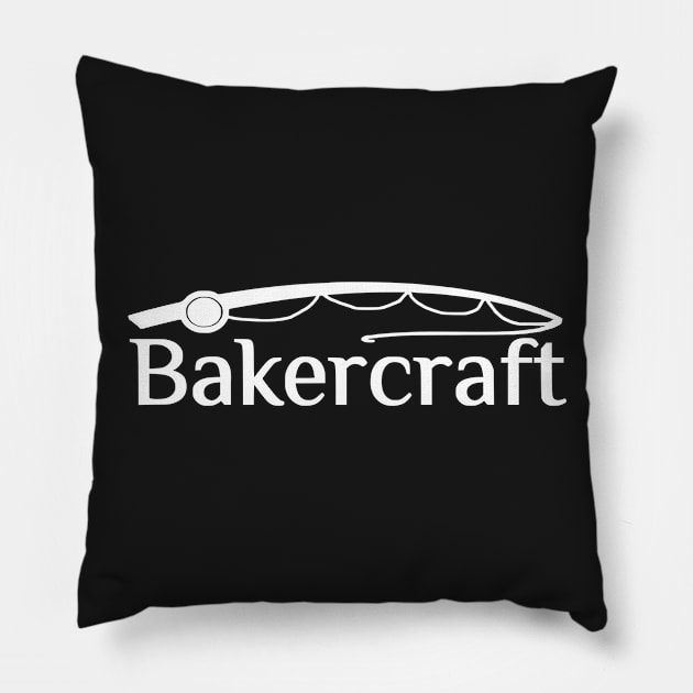 Bakercraft White Pillow by Bakercraft