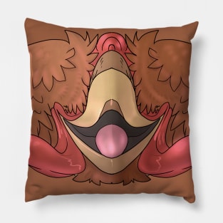 Red Chicken Mask Pillow