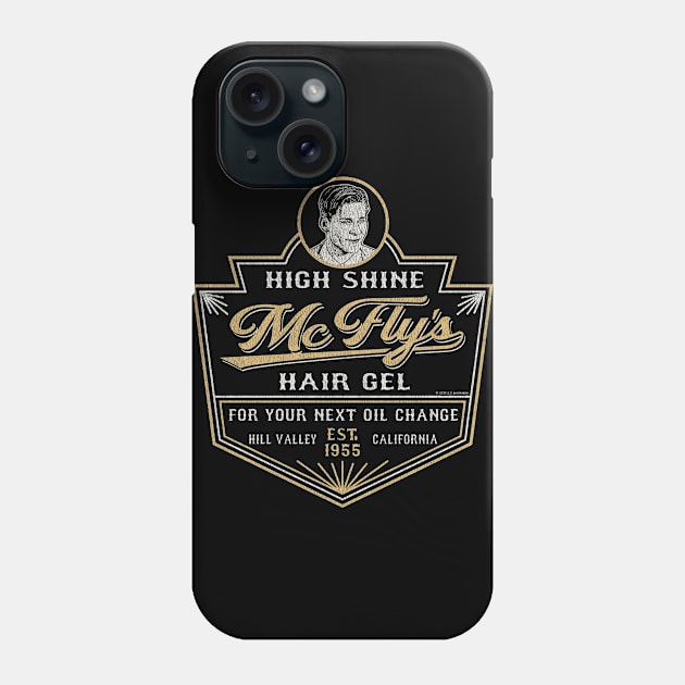 Back to the Future McFly's Hair Gel Label Worn Phone Case by Alema Art