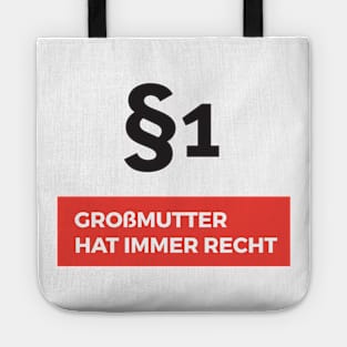 Paragraf 1 Großmutter hat immer Recht Tote