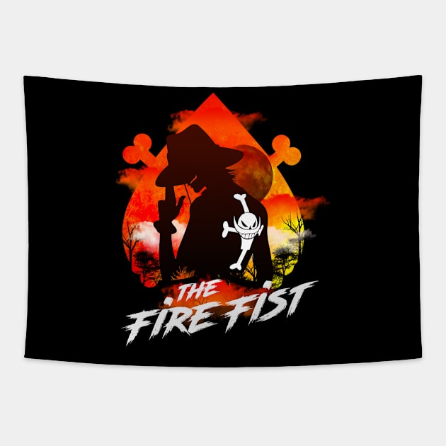 The Fire Fist Tapestry by teeconic