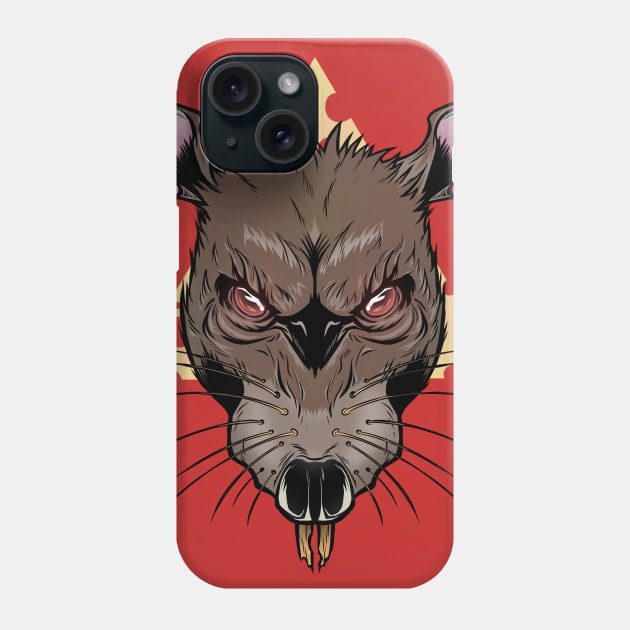 Cheese rat Phone Case by Penrider