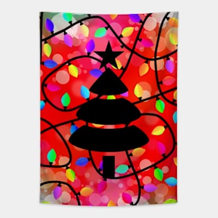 CHRISTMAS Tree Lights Tapestry