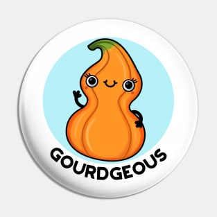 Gourdgeous Funny Veggie Pun Pin