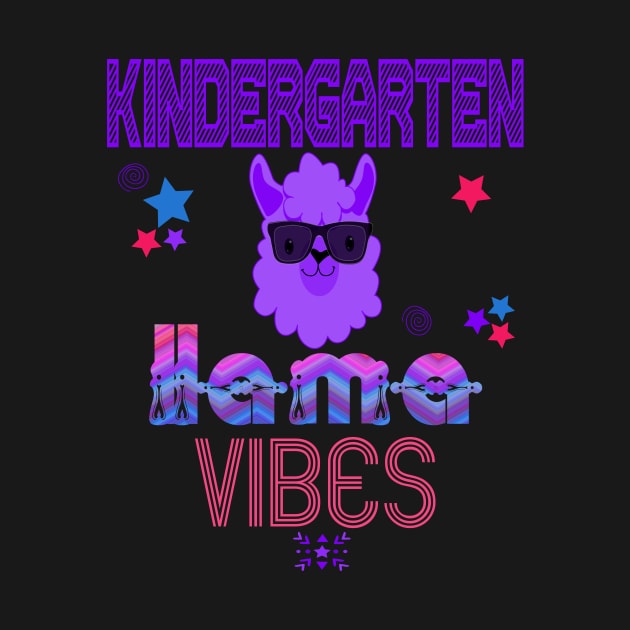 Kindergarten Llama Vibes Cute 1st Day Kids Back To School by Kimmicsts